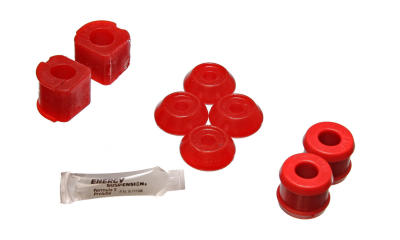 Energy Suspension - Energy Suspension 15.5102R Sway Bar Bushing Set Front Polyurethane Red