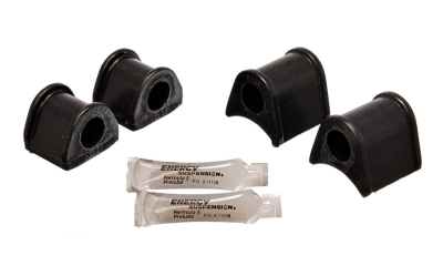 Energy Suspension - Energy Suspension 15.5104G Sway Bar Bushing Set Rear Polyurethane Black
