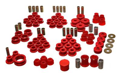 Energy Suspension - Energy Suspension 3.18122R Hyper-Flex Master Bushing Kit Red