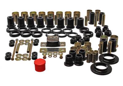 Energy Suspension - Energy Suspension 3.18110G Hyper-Flex Master Bushing Kit Black