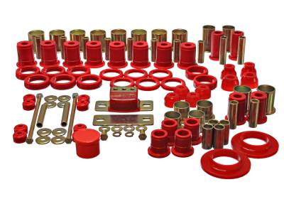 Energy Suspension - Energy Suspension 3.18110R Hyper-Flex Master Bushing Kit Red