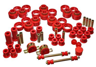 Energy Suspension - Energy Suspension 3.18125R Hyper-Flex Master Bushing Kit Red