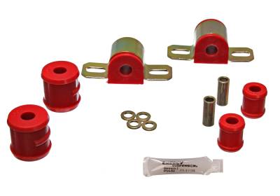 Energy Suspension - Energy Suspension 3.5110R Sway Bar Bushing Set Rear Polyurethane Red