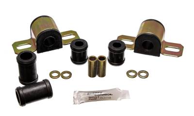 Energy Suspension - Energy Suspension 3.5123G Sway Bar Bushing Set Rear Polyurethane Black