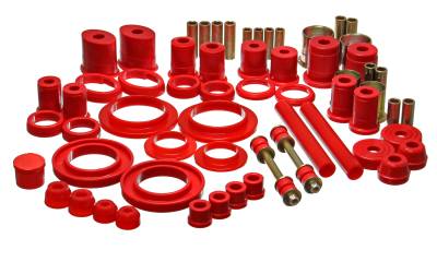 Energy Suspension - Energy Suspension 4.18121R Hyper-Flex Master Bushing Kit Red