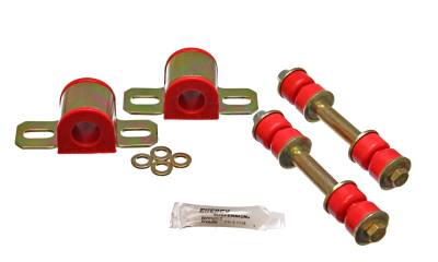 Energy Suspension - Energy Suspension 3.5147R Sway Bar Bushing Set Rear Polyurethane Red