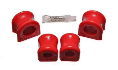 Energy Suspension - Energy Suspension 3.5158R Sway Bar Bushing Set Front Polyurethane Red
