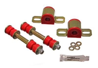 Energy Suspension - Energy Suspension 3.5161R Sway Bar Bushing Set Rear Polyurethane Red