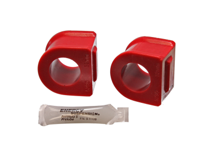 Energy Suspension - Energy Suspension 3.5163R Sway Bar Bushing Set Front Polyurethane Red