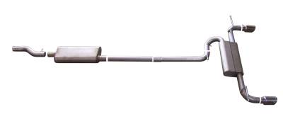 Gibson Performance Exhaust - Gibson Performance Split Rear Cat-Back Exhaust System Aluminized 319630