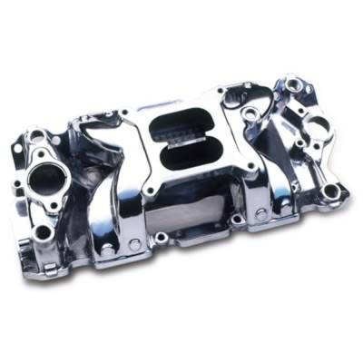 Professional Products - Pro Products 52025 57-95 SB Chevy V8 Crosswind Intake Manifold-Polished