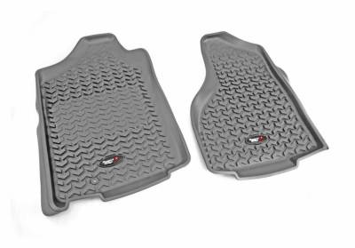 Rugged Ridge - Rugged Ridge Front Floor Liner Set-Gray for Dodge Ram Trucks 84903.04