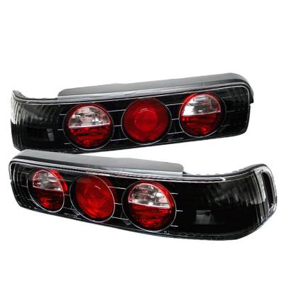Spyder Auto - Spyder Auto 5000156 Black/Clear Euro Style Taillights for 90-93 Acura Integra