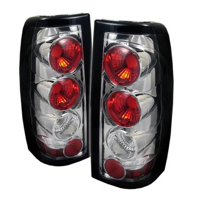 Spyder Auto - Spyder Auto 5002020 Chrome/Clear Euro Taillights for 99-02 Silverado/Sierra