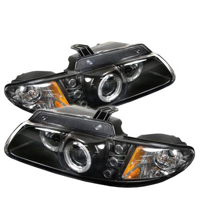 Spyder Auto - Spyder Auto 5009692 Black/Clear LED Halo Projector Headlights