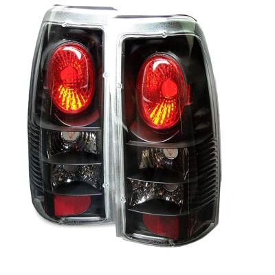Spyder Auto - Spyder Auto 5001986 Euro Taillights Black/Clear for 99-02 Silverado/Sierra