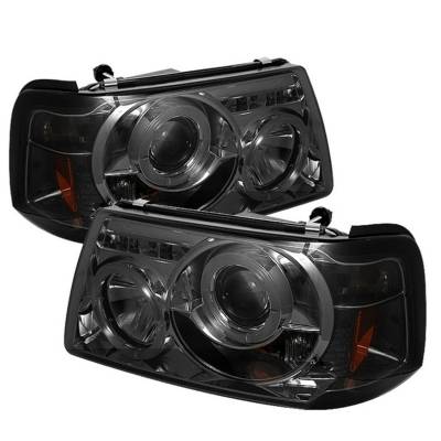 Spyder Auto - Spyder Auto 5010513 LED Halo Projector Headlights Chrome/Smoked for 01-11 Ranger