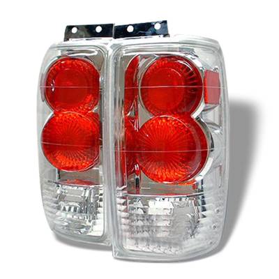 Spyder Auto - Spyder Auto 5002839 Euro Style Taillights Chrome/Clear for 97-02 Ford Expedition
