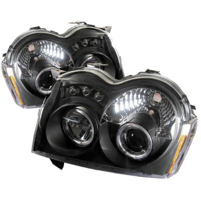 Spyder Auto - Spyder Auto 5011091 Halo LED Projector Headlights for 05-07 Grand Cherokee WK