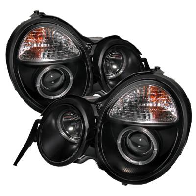 Spyder Auto - Spyder Auto 5011275 Black/Clear LED Halo Projector Headlights