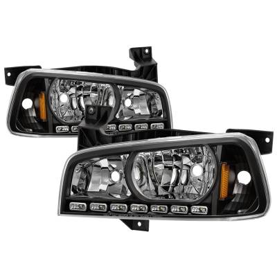 Spyder Auto - xTune Auto 5017635 Crystal Headlights Black/Clear