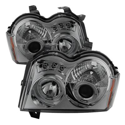 Spyder Auto - Spyder Auto 5011114 LED Chrome/Smok Halo Projector Headlights for 05-07 WK GC