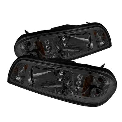 Spyder Auto - Spyder Auto 5016805 LED Crystal Headlights for 87-93 Ford Mustang