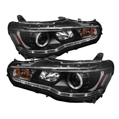 Spyder Auto - Spyder Auto 5039392 Black/Clear LED Halo Projector Headlights
