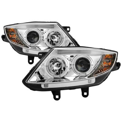 Spyder Auto - Spyder Auto 5029089 Chrome/Clear LED Halo Projector Headlights for 03-08 BMW Z4