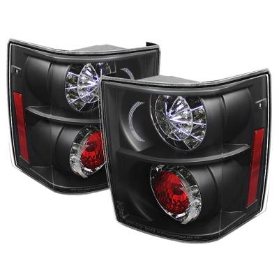 Spyder Auto - Spyder Auto 5070111 Black/Clear LED Taillights for 03-05 Range Rover