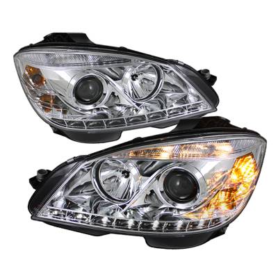 Spyder Auto - Spyder Auto 5042255 Projector Style Headlights Chrome/Clear