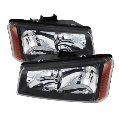 xTune Auto - xTune Auto 5072245 Crystal Headlights Black/Clear