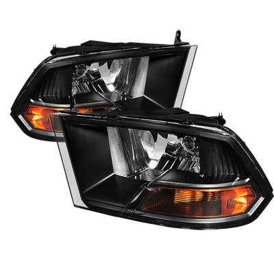 Spyder Auto - xTune Auto 5042378 Crystal Headlights Black/Clear