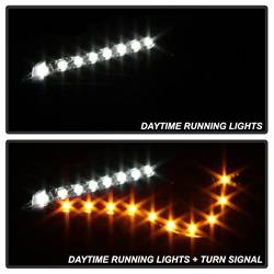 Spyder Auto - Spyder Auto 5075413 Projector Style Headlights Black/Clear