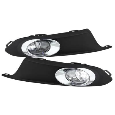 Spyder Auto - Spyder Auto 5076205 Fog Lights Chrome/Clear for 11-14 Volkswagen Jetta