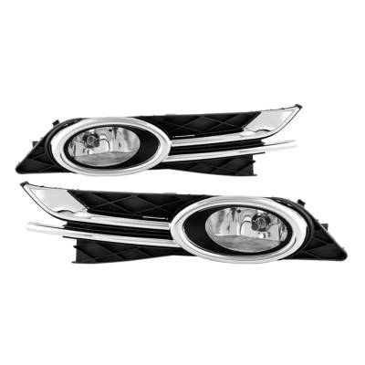 Spyder Auto - Spyder Auto 5077660 Halogen Fog Lights Chrome/Clear for 15-16 Honda Odyssey