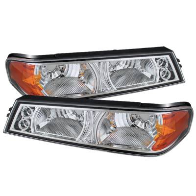 xTune Auto - xTune Auto 5074317 Front Bumper Lights Chrome/Clear