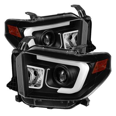 Spyder Auto - Spyder Auto DRL Projector Headlights Black/Clear for Tundra 5080158