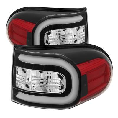 Spyder Auto - Spyder Auto 5079442 Black/Clear LED Taillights for 07-13 Toyota FJ Cruiser