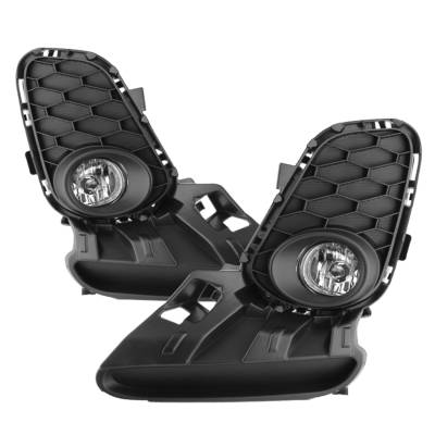 Spyder Auto - Spyder Auto 5076120 Black/Clear Fog Lights