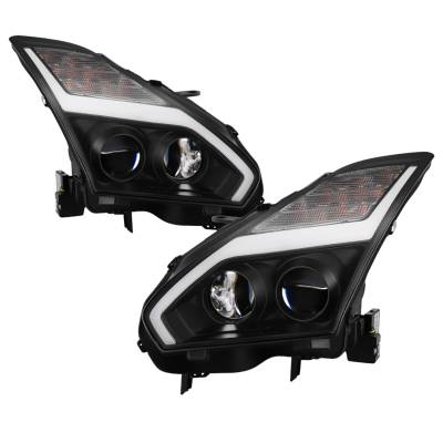 Spyder Auto - Spyder Auto Projector Headlights Black/Clear for 09-14 GT-R 5085696