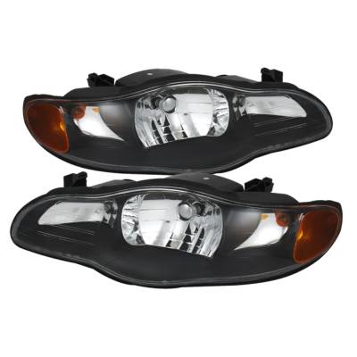 xTune Auto - xTune Auto 9023187 Crystal Headlights Black/Clear