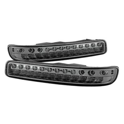 xTune Auto - xTune Auto 9027130 LED Front Bumper Lights Chrome/Smoked
