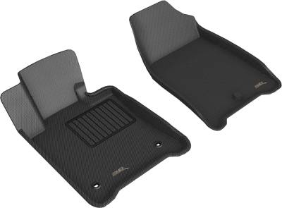 3D MAXpider - MAXpider L1AC00311509 Kagu Floor Mat Front Black 09-14 Acura TL FWD