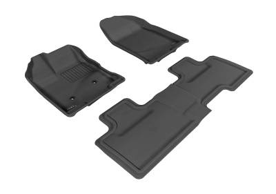 3D MAXpider - MAXpider L1FR02001509 Kagu Floor Mat F&R Black Ford Edge