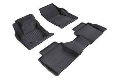 3D MAXpider - MAXpider L1FR06001509 Kagu Floor Mat Front Rear Black Ford Fusion