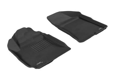 3D MAXpider - MAXpider L1HY04011509 Kagu Floor Mat Front Black for Santa Fe