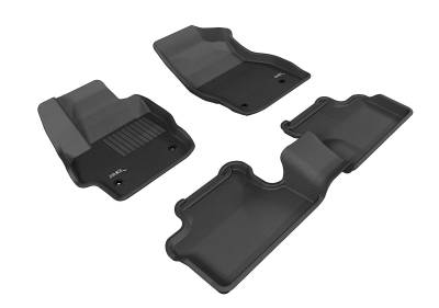 3D MAXpider - MAXpider L1MZ01301509 Kagu Floor Mat Front Rear Black Mazda Mazda3