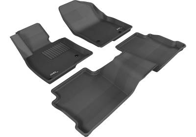 3D MAXpider - MAXpider L1MZ04001509 Kagu Floor Mat Front Rear Black Mazda Mazda6