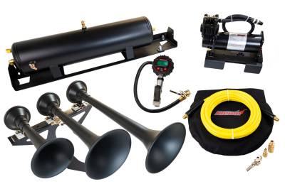 Kleinn Automotive Accessories - Kleinn Automotive SDKIT17-230STL Air Horn Kit